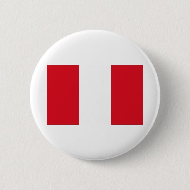 Peru Flag Button (Front)