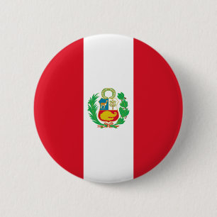 Peru Flag Button