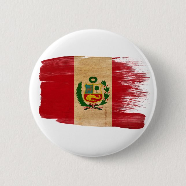 Peru Flag Button (Front)
