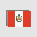 Peru Flag Car Magnet