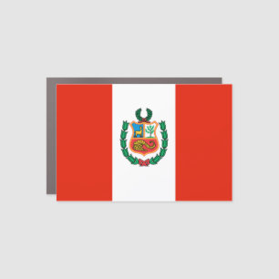 Peru Flag Car Magnet