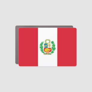 Peru Flag Car Magnet