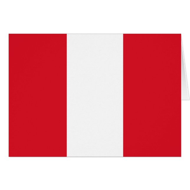 Peru Flag Cards (Front Horizontal)