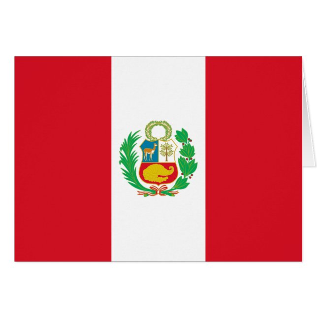 Peru Flag Cards (Front Horizontal)