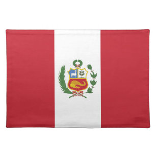 Peru flag cloth placemat