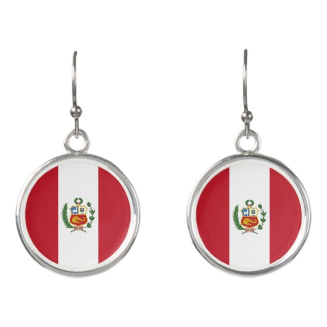 Peru flag earrings (Front)