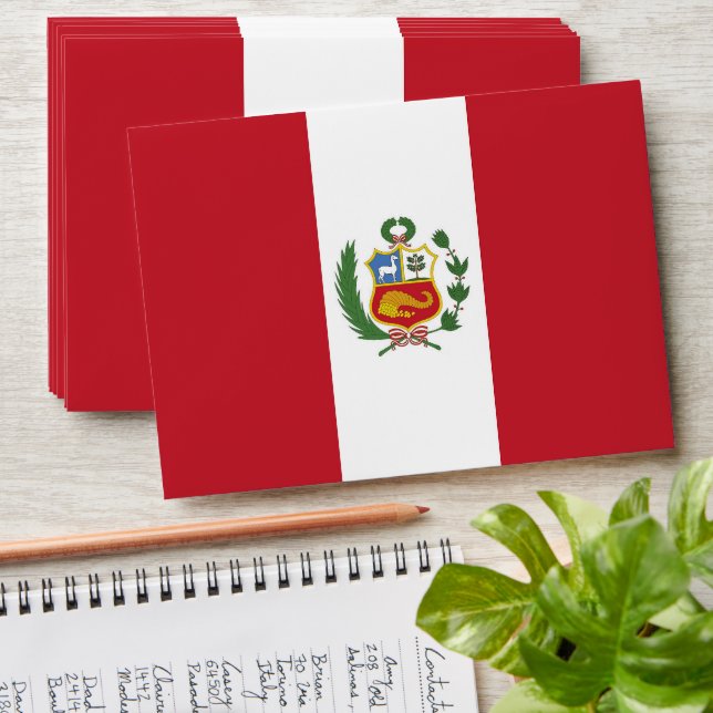 Peru flag envelope (Stacked)