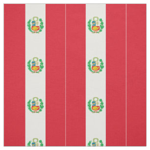 Peru Flag Fabric