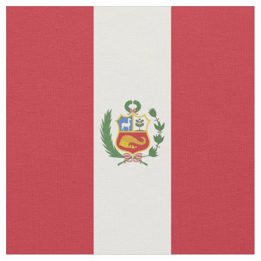 Peru flag fabric