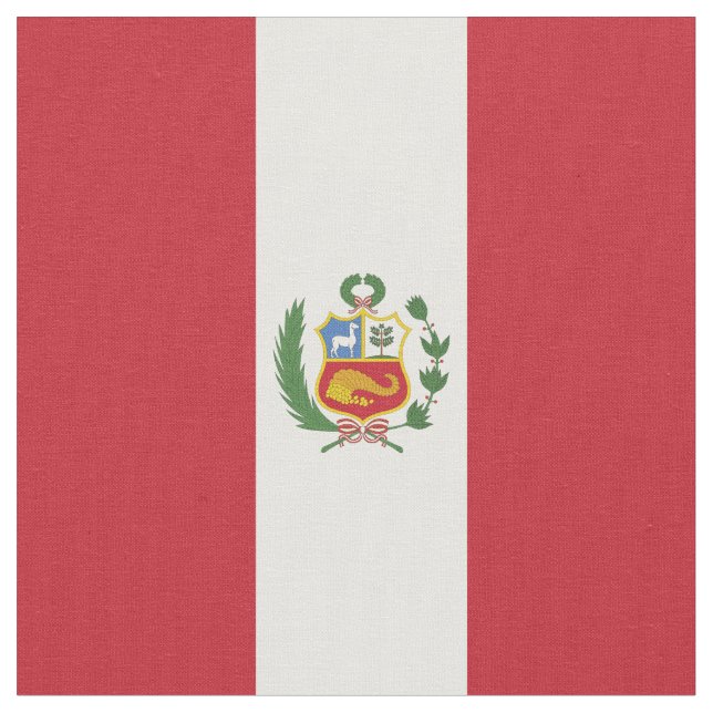 Peru flag fabric (Close Up)