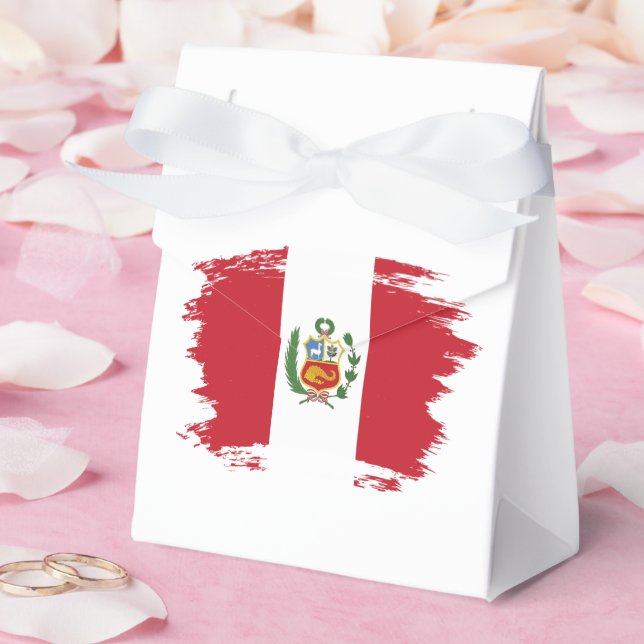 Peru flag favor boxes (Wedding)