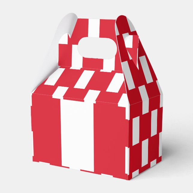 Peru Flag Favor Boxes (Back Side)
