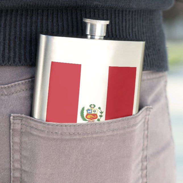 Peru flag flask (In Situ)