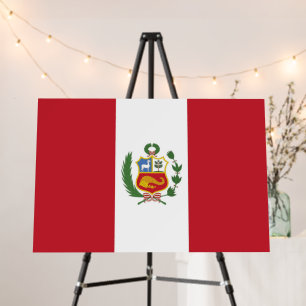 Peru flag foam board