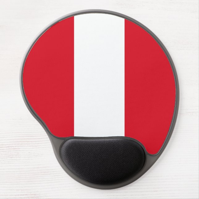 Peru Flag Gel Mouse Pad (Front)