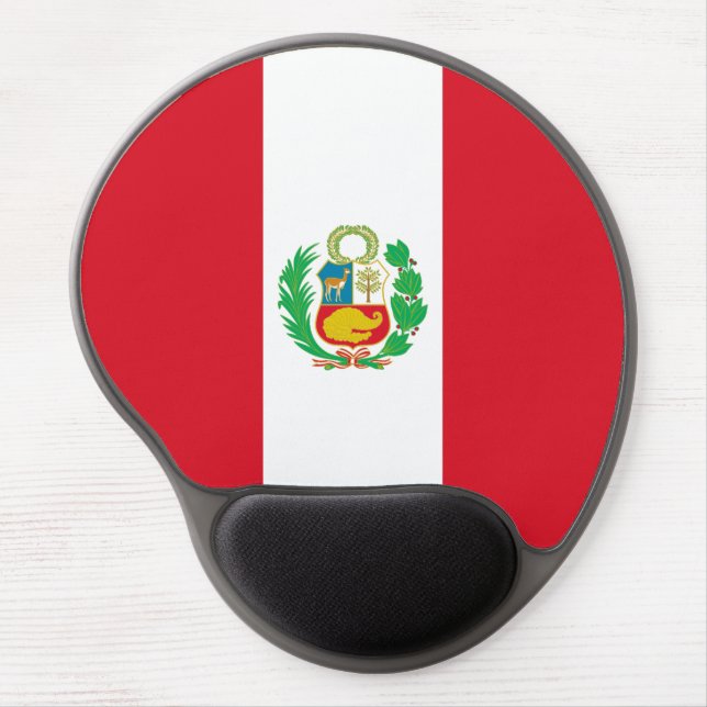 Peru Flag Gel Mouse Pad (Front)