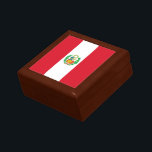 Peru Flag Gift Box<br><div class="desc">Patriotic flag of Peru.</div>