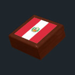 Peru Flag Gift Box<br><div class="desc">Patriotic flag of Peru.</div>