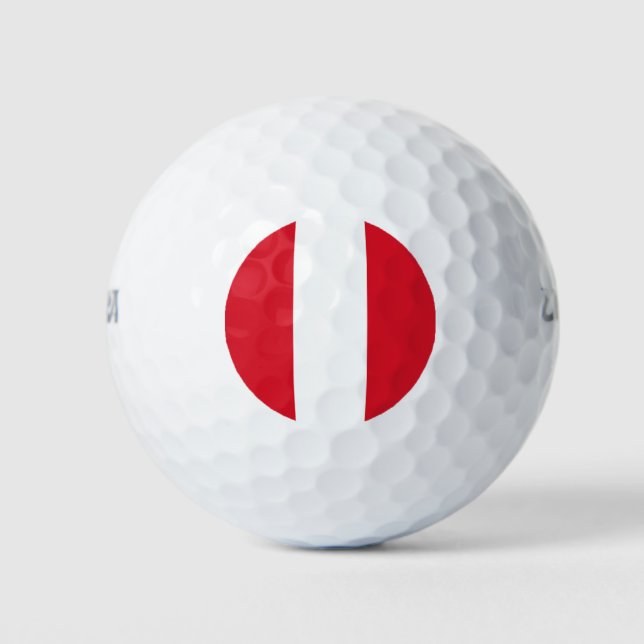 Peru Flag Golf Balls (Front)