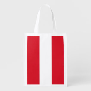 Peru Flag Grocery Bag