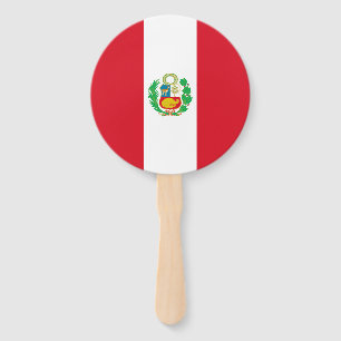 Peru Flag Hand Fan