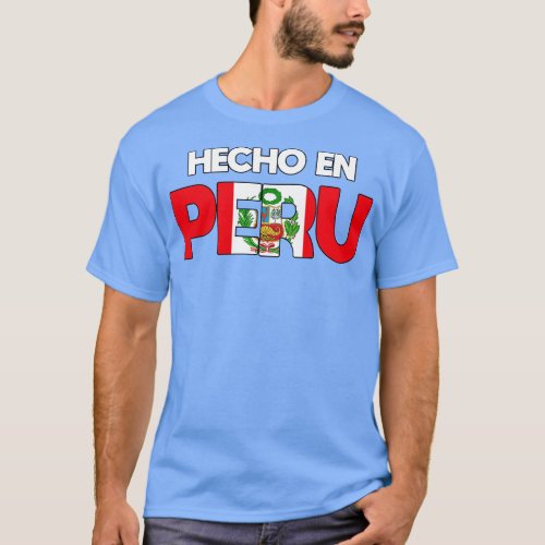 Peru Flag Hecho en T_Shirt