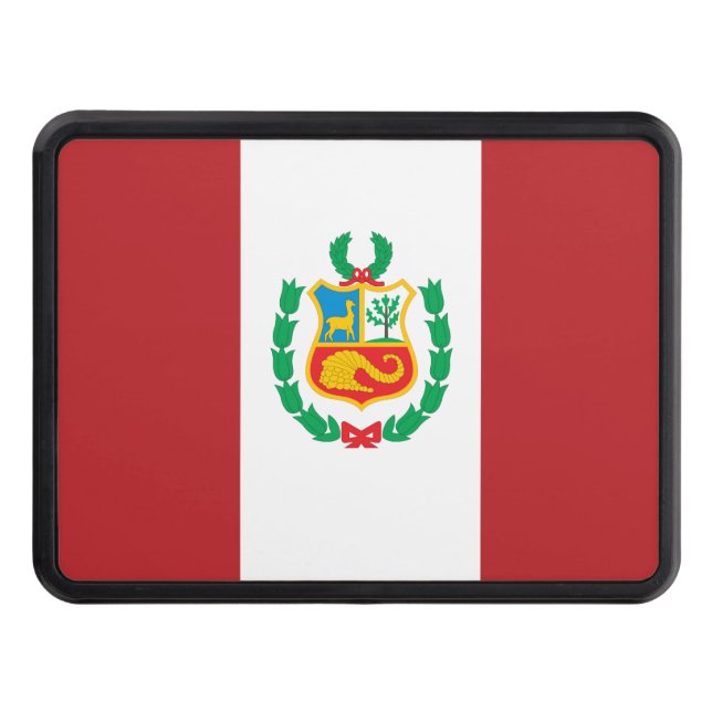 Peru Flag Hitch Cover (Front)
