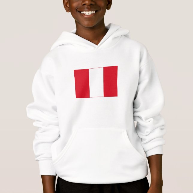 Peru Flag Hoodie (Front)