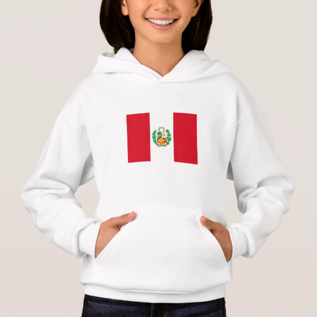 Peru Flag Hoodie (Front)
