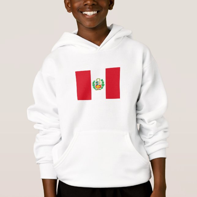 Peru Flag Hoodie (Front)