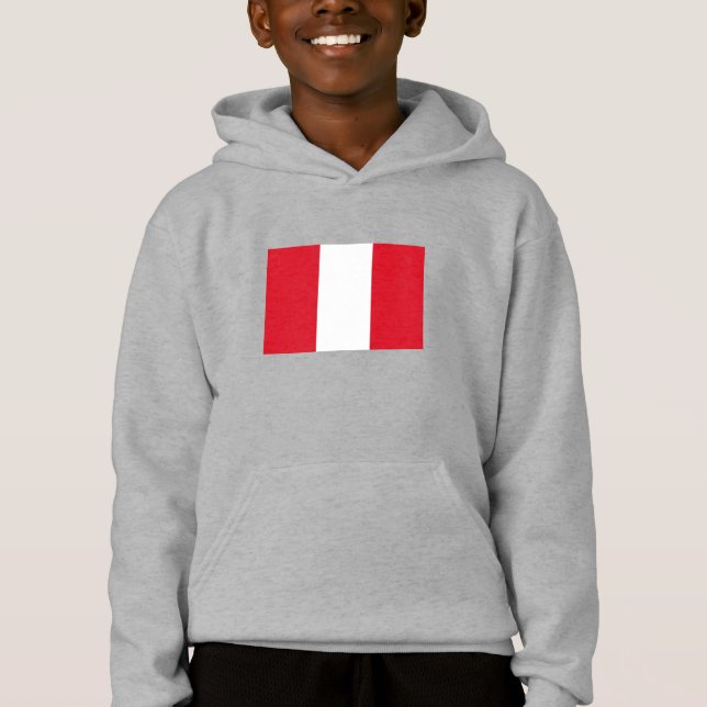 Peru Flag Hoodie (Front)