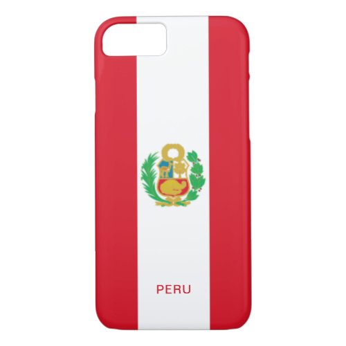 Peru Flag iPhone Case
