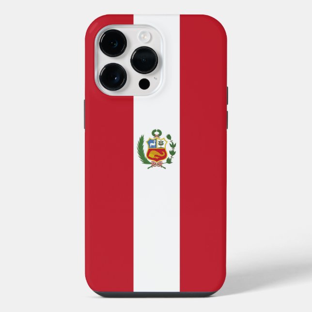 Peru flag iphone case (Back)