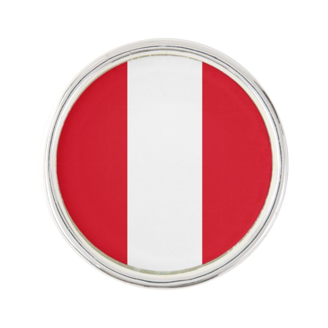 Peru Flag Lapel Pin (Front)