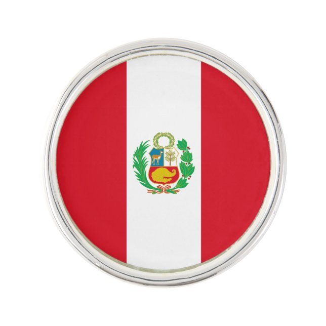 Peru Flag Lapel Pin (Front)