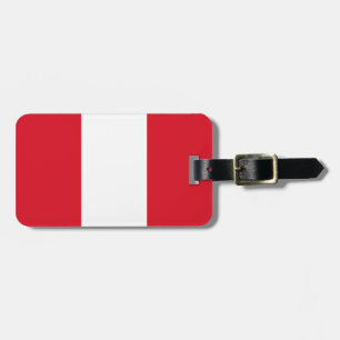 Peru flag luggage tag