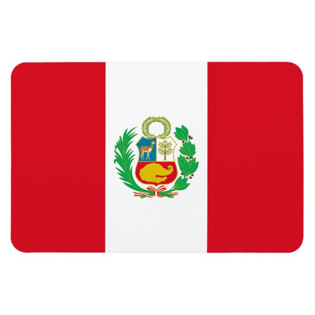 Peru Flag Magnet (Horizontal)