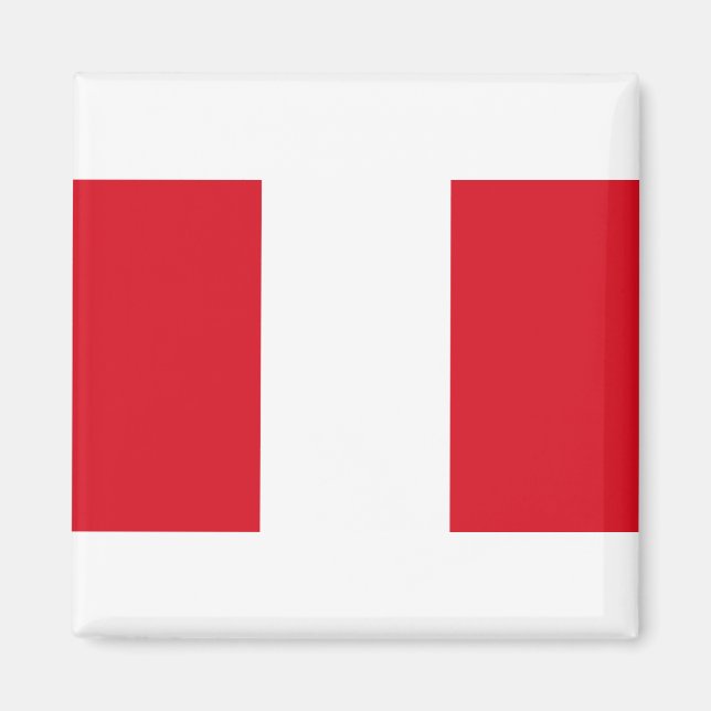 Peru Flag Magnet (Front)