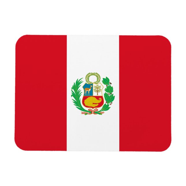 Peru Flag Magnet (Horizontal)
