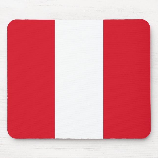 Peru Flag Mouse Pad (Front)
