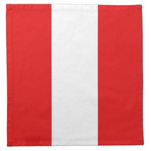 Peru Flag Napkin