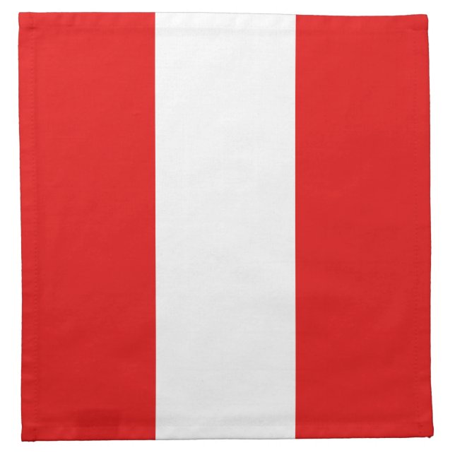 Peru Flag Napkin (Front)