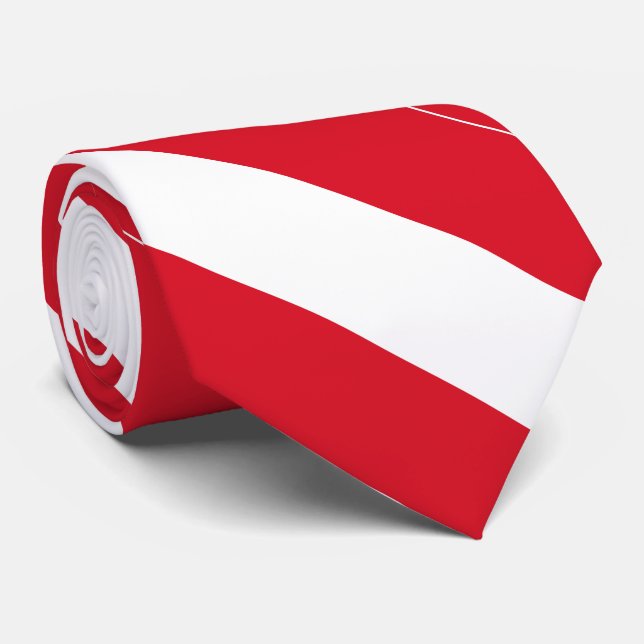 Peru Flag Neck Tie (Rolled)