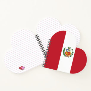 Peru flag notebook