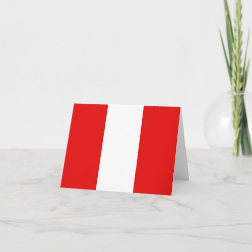 Peru Flag Notecard