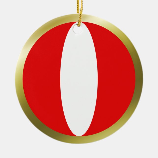 Peru Flag Ornament (Front)