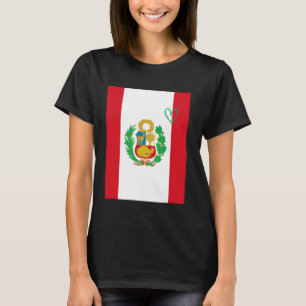 Peru Flag Peruvian Heart Proud Heritage National D T-Shirt