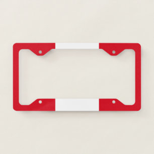 Peru Flag Peruvian Patriotic License Plate Frame