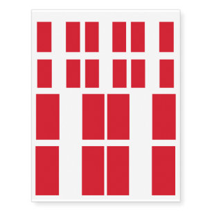 Peru Flag Peruvian Patriotic Temporary Tattoos