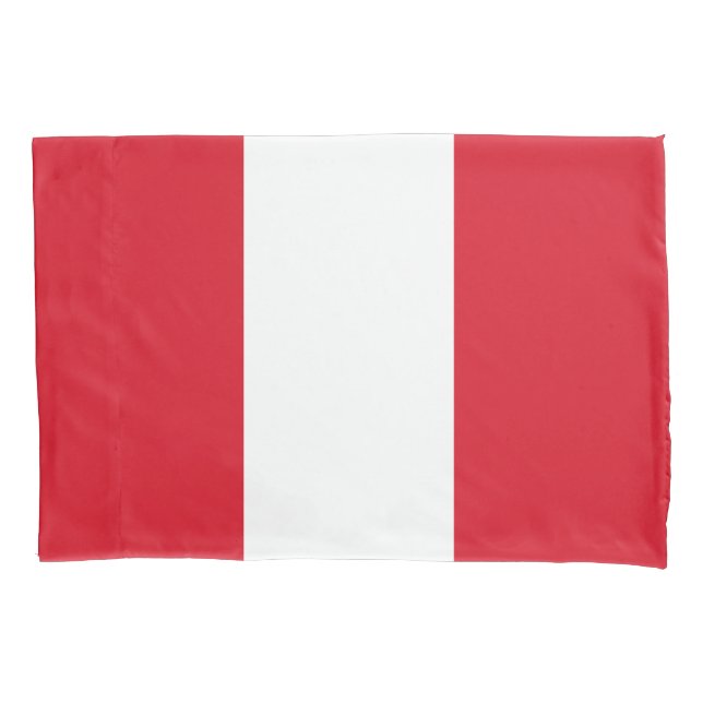 Peru Flag Pillow Case (Front)